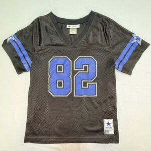 Dallas Cowboys Jason Witten 82‎ Jersey Kids Medium Black Blue NFL Authentic Mesh
